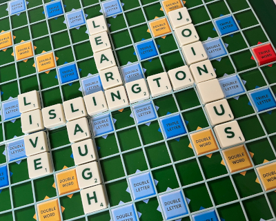 Photo of a Scrabble board