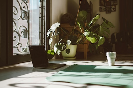 Online yoga group