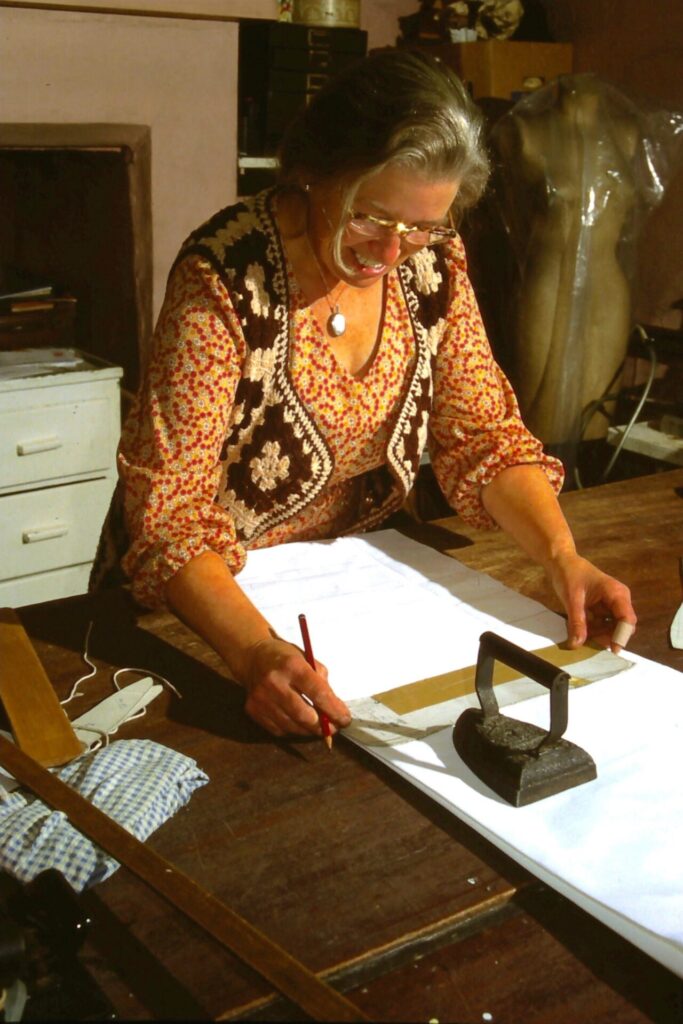 Iris, a corset maker for Gardner and Sons, Barnsbury Sq, 1970s