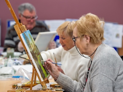 Photo of painting group