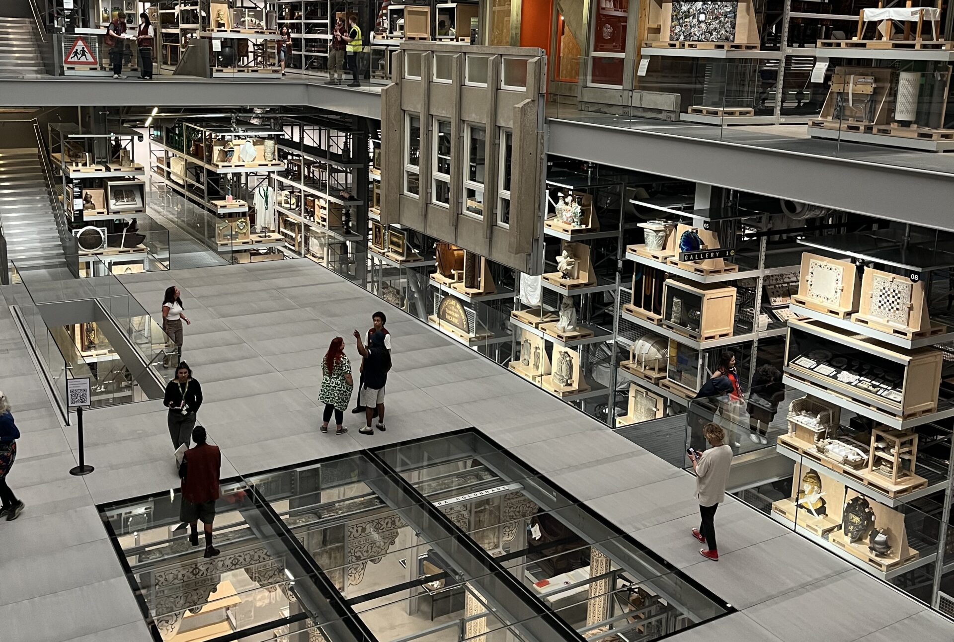 An aerial photo of the V&A Storehouse
